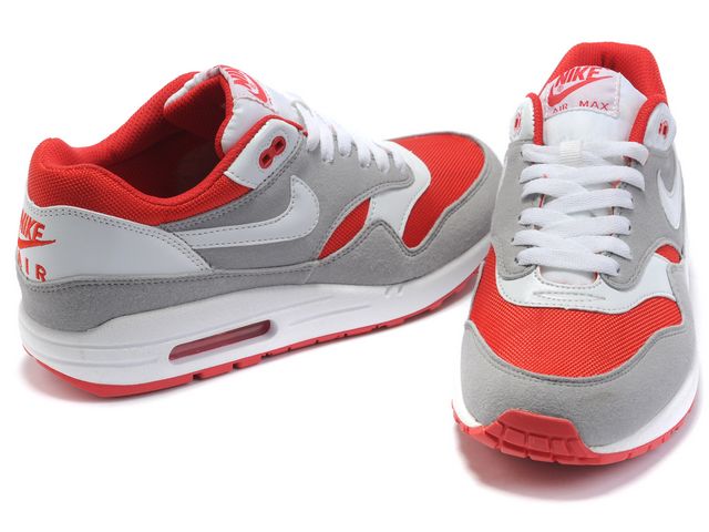 New Men\'S Nike Air Max White/ Grey/ Red